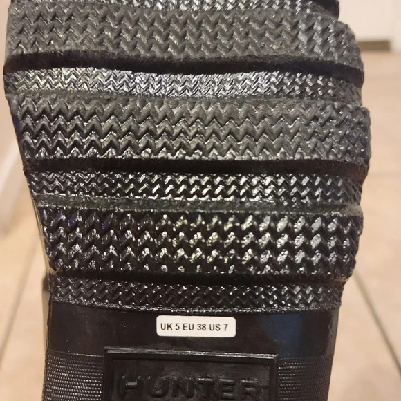 Hunter Original Tall Glossy Boots - Size 7 - Picture 9 of 9